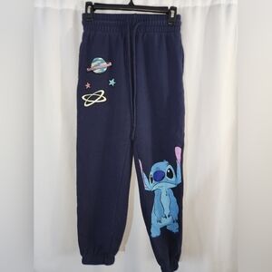 Disney Navy Blue Stitch Sweatpants for Kids Size XS #fun #festive #warm #comfy